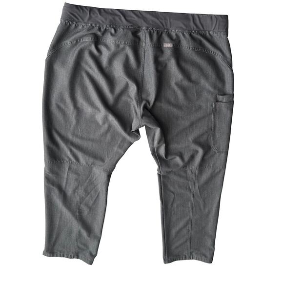Figs Technical Collection Side Pockets Pull On Grey Scrub Pants women XXL 2XL - Picture 2 of 12
